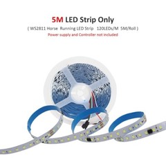 DC24V 10M WS2811 Horse Race LED Strip 2835 120Led/m Running Water Flowing Light
