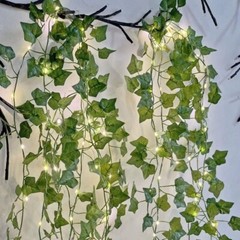 Vines with Lights 6.56ft 20 LED Vines with Fairy Light 8 Modes Leaf String Light