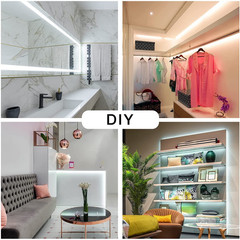 20ft Dimmable White LED Strip Light 6500K Daylight Under Cabinet Kitchen 12V
