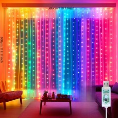 LED Curtain Lights 9.8FT Colorful Modern Ambient USB String Lights X-Zen Decor