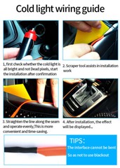 Car Party Neon LED Light Glow EL Wire String Strip Rope Tube Decor + Controller