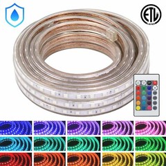 SMD 5050 LED Flexible Dimming Indoor/Outdoor Light Strip ETL Certified 16 Colors
