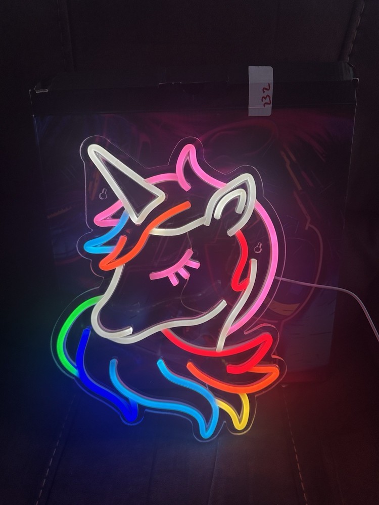 Unicorn LED Neon Light USB Cable Kids Adults Rainbow