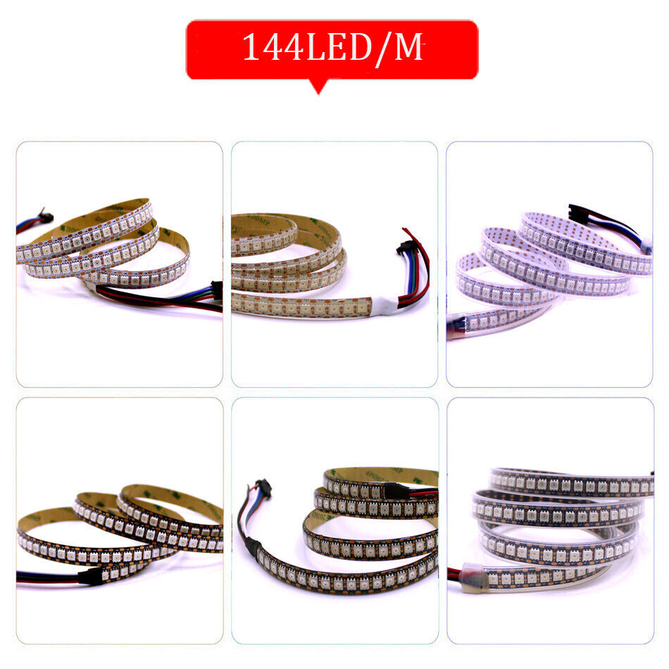 WS2813 RGB LED Strip Double Signal DC5V 30/60/144LEDs/m Individual Addressable
