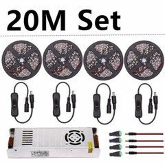 LED Grow Lights DC12V Waterproof Plant Growing LED Strip Light with Power Switch