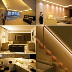 15m/49.2ft 24v Cob Led Strip Light Waterproof Ip65 Warm White 3000k Uniform Glow