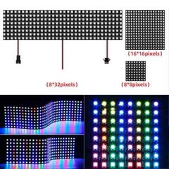 DC5V WS2812B 5050 RGB Flexible LED Panel Matrix Display Screen Addressable Light