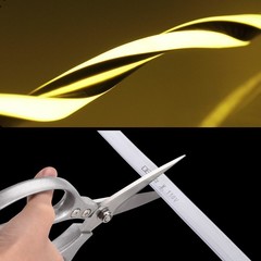 DELight 10FT Warm White Cuttable IP65 Neon Rope Lights LED Strip Light AC 110V