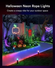 Lumary 16.4Ft Smart Neon Rope Light, Outdoor RGBAICW, Alexa, Waterproof