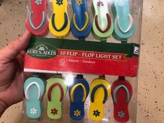 BRAND NEW Kurt Adler Plastic Flip Flop String Party Lights