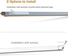 LED Display Lights, (4) Strip Light Bars for Case 12 inch, Cool White