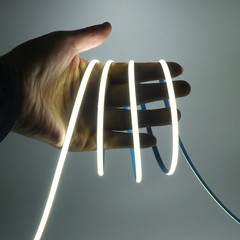 5V COB LED Strip 3mm 5mm 8mm Width 320LEDs High Density COB LED Tape AA Battery
