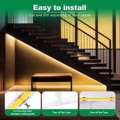 5V COB LED Strip 3mm 5mm 8mm Width 320LEDs High Density COB LED Tape AA Battery