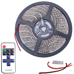 12V 16.4 FT 300SMD Flexible Blue LED Strip Light Waterproof For Car Truck Boat