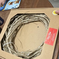 Martha Stewart 9ft Gold LED Garland Warm White Flexible Indoor Wire