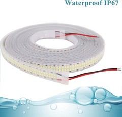 LED Strip Lights Cold White 6500K 16.4Ft Double Row 2835 SMD 2400Leds DC 12V