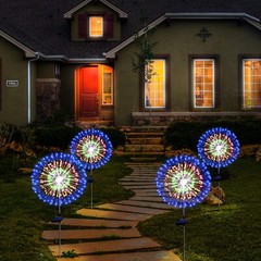 LED Solar Fairy Firework Lights Outdoor Garden Decor Waterproof Path Lawn Lamp