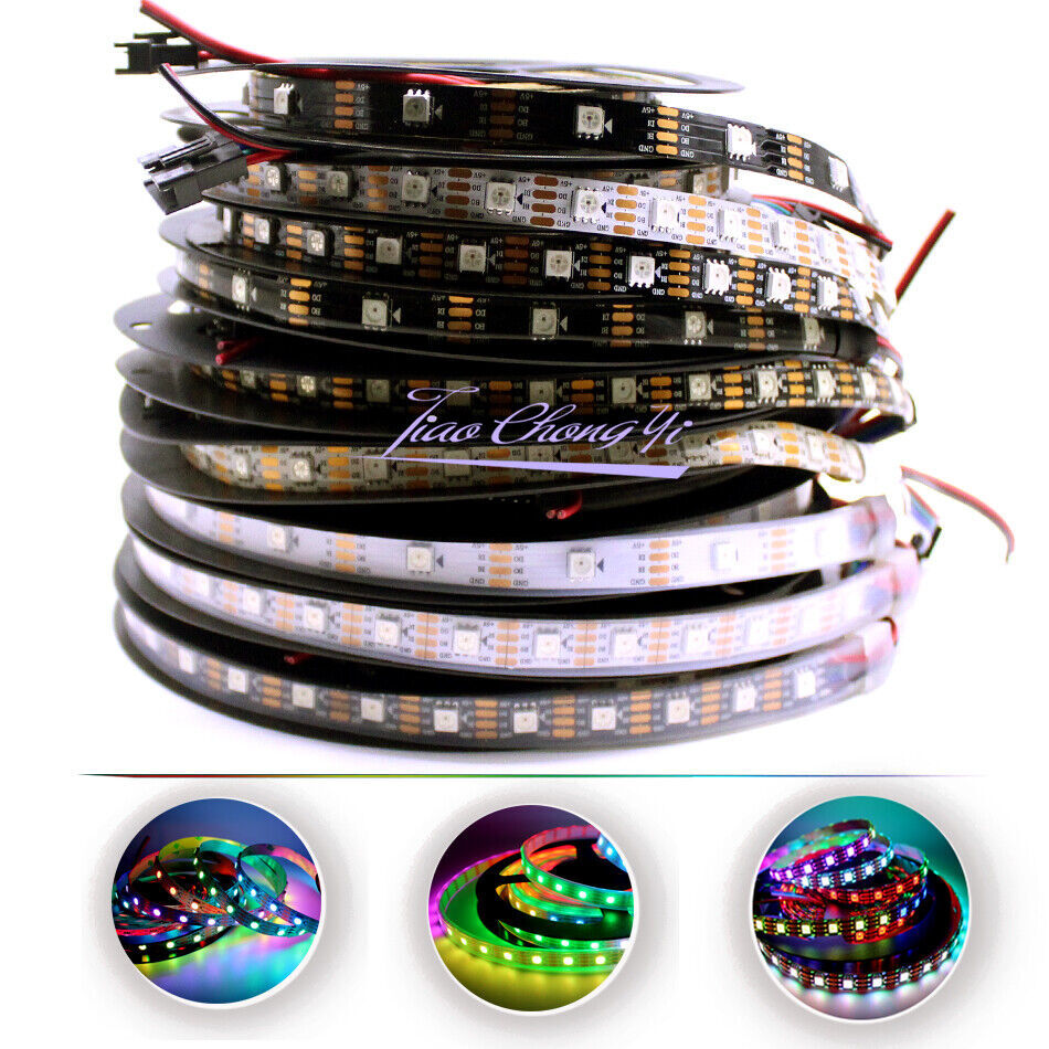 WS2813 RGB LED Strip Double Signal DC5V 30/60/144LEDs/m Individual Addressable