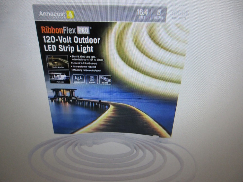 Armacost RibbonFlex Pro Outdoor 16.4 ft 120V Plug-In Soft White LED Rope Light