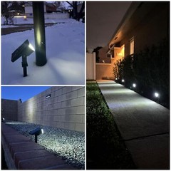 Solar Lights Outdoor Waterproof IP65, 76 LED 3 Lighting Modes Solar Spot Ligh…