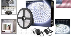 Safe 5M Dimmable LED Light Strip – Bright Daylight White for Aesthetic Touches
