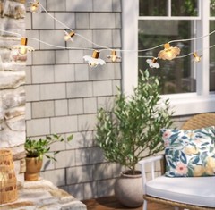 🛋️ Threshold LED Globe String Lighted 10ct Length Outdoor/indoor Clear White🆕