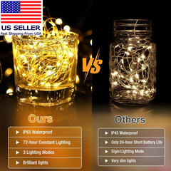 6 Pack Fairy Lights Battery Operated – 7Ft 20 Led Twinkle Lights 3 Modes, Bulk M