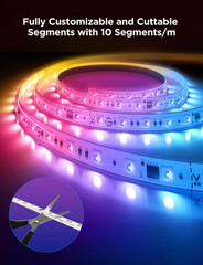RGBWWIC Strip Light 2 Pro with Matter, 16.4Ft Smart LED Strip Lights Work with A