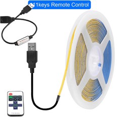 5V USB 3mm PCB COB LED Strip Light with Switch Dimmer Remote Control 320 LEDs