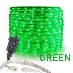 Green Flexible LED Rope Light Accent Indoor Outdoor Tree- 10/20/25/50/100/150FT