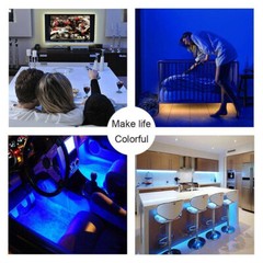 New 4PCS Car RGB USB 36 LED Light Strip For Cars Interior Atmosphere Neon Lamp