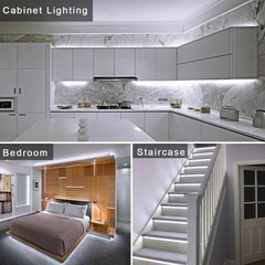 12v Cob Led Strip Light 6000k Cool White Waterproof Ip65 480leds/m Super Bright