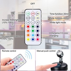 12 Pcs Battery Operated Spotlights Indoor LED Spot Display, Black