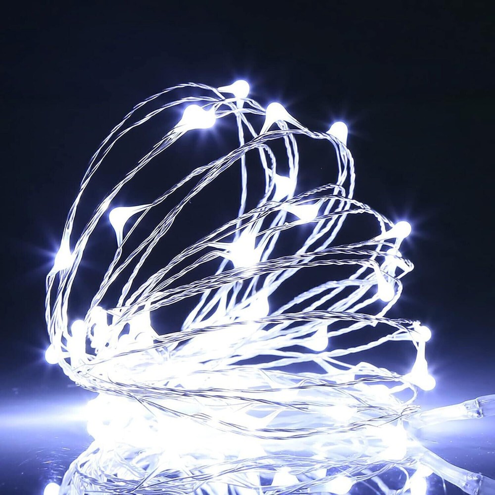 Battery Operated Copper Wire LED Fairy String Lights DIY Home Party Decorations