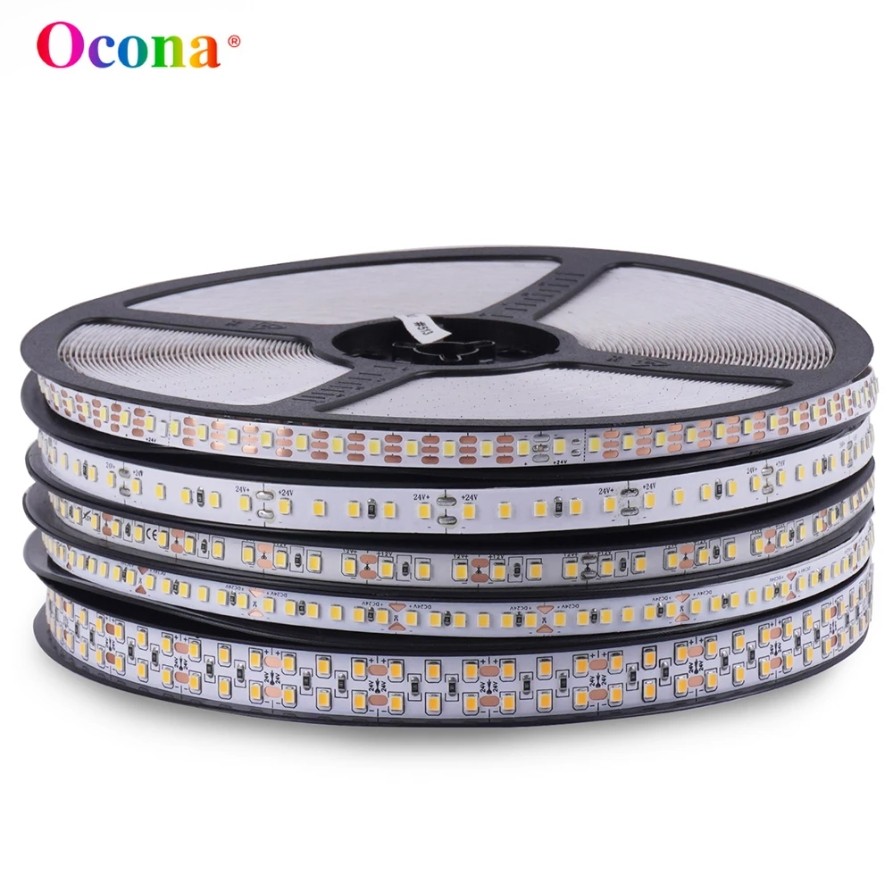 33FT 10M 12V 24V SMD 2835 LED Light Strip Bright Cool White 180leds/m Flexible