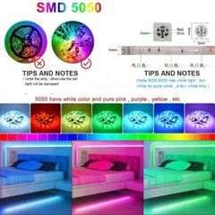 LED Strip Lights 100ft Music Sync 5050 RGB Room Light with Remote App Contral