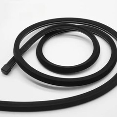 10*10mm 12V 24V Dotless Waterproof Black Housing Silicone LED Neon Light Strip