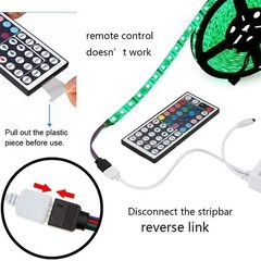 Dynamic 44 Key RGB Remote Control for LED Light Strips – Wireless & Versatile