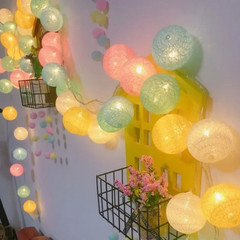 10/20 LED Cotton Ball LED String Lights Fairy Garland Decoration