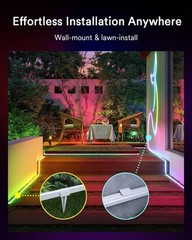 Lumary 16.4Ft Smart Neon Rope Light, Outdoor RGBAICW, Alexa, Waterproof