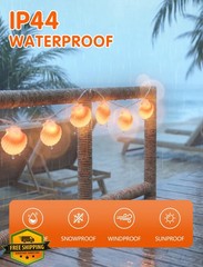 SUNSGNE 8.5ft Seashell String Lights