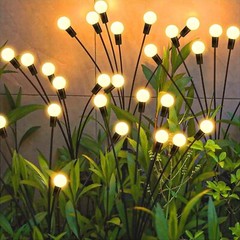 2Pack Outdoor Lights Decorative Waterproof Lights 8LED Bulb Firefly Light 800mAh