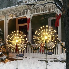 150 LED Solar Firework Lights Outdoor Waterproof Path Lawn Garden Decor Lamp