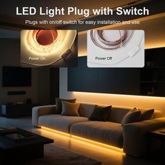 pcningled LED Strip Lights AC 110V 120V 9.84ft/3m Outdoor Lights Waterproof IP65