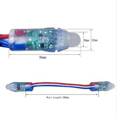 1000pcs 12V WS2811 RGB Full Color Pixels Digital Addressable LED String Lights