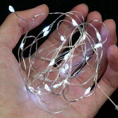 20 Pack 6.6ft 20 LEDs Battery Operated Mini LED Copper Wire String Fairy Lights