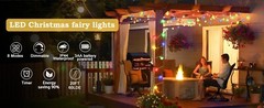 100 LEDs Battery Operated String Lights Globe Fairy Lights Tent Camping Garden