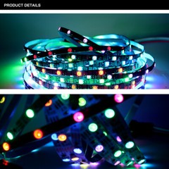 DC 5V WS2812 RGB LED strip light 4mm 5mm 7.2mm width PCB WS2812B IC Addressable