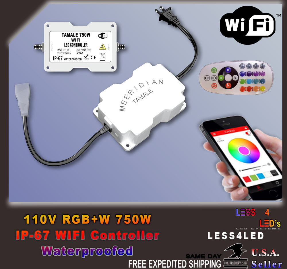 110V – 120V High Voltage WIFI, Bluetooth Pro Controller, for RGB & Neon Rope RGB