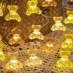 Teddy Bear String Lights Bear Fairy Decorative Lights Kids Battery Powered